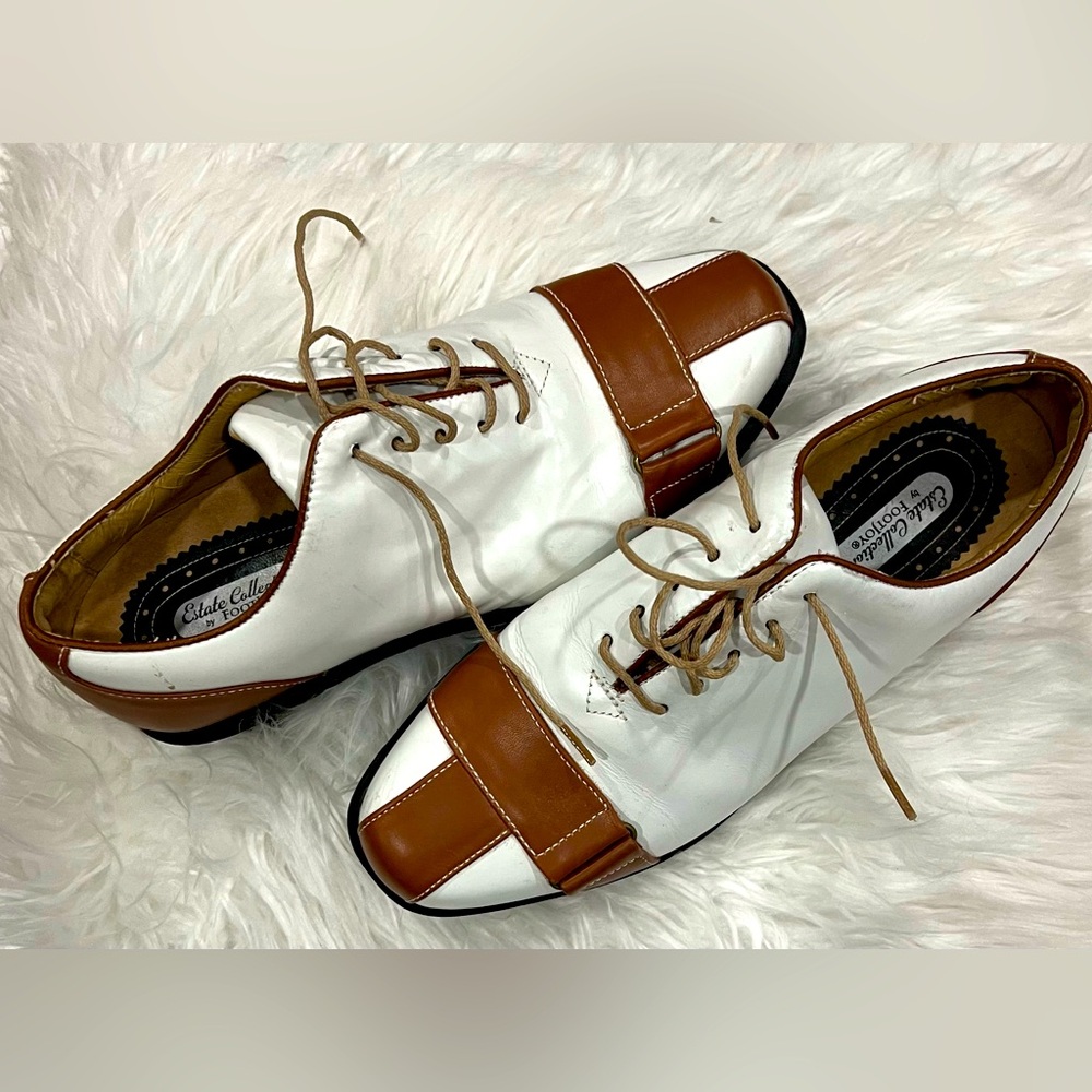 FootJoy Women's Golf shoes Estate Collection - White and Brown size 7 wide
